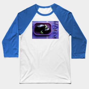 Purple Aubergine Baseball T-Shirt